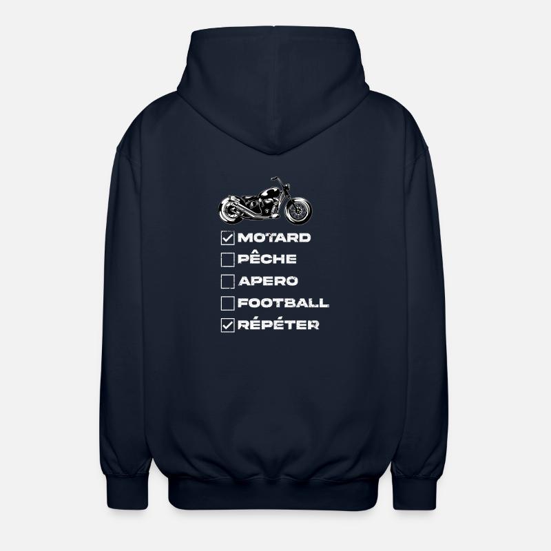 Biker-Design - Unisex Kapuzenjacke - Navy