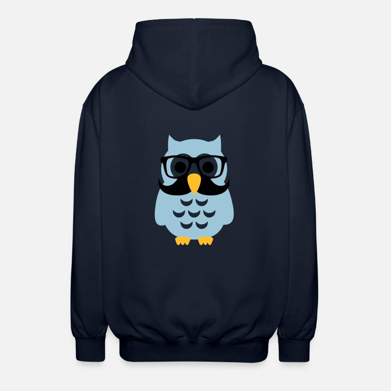 Eule - Unisex Kapuzenjacke - Navy