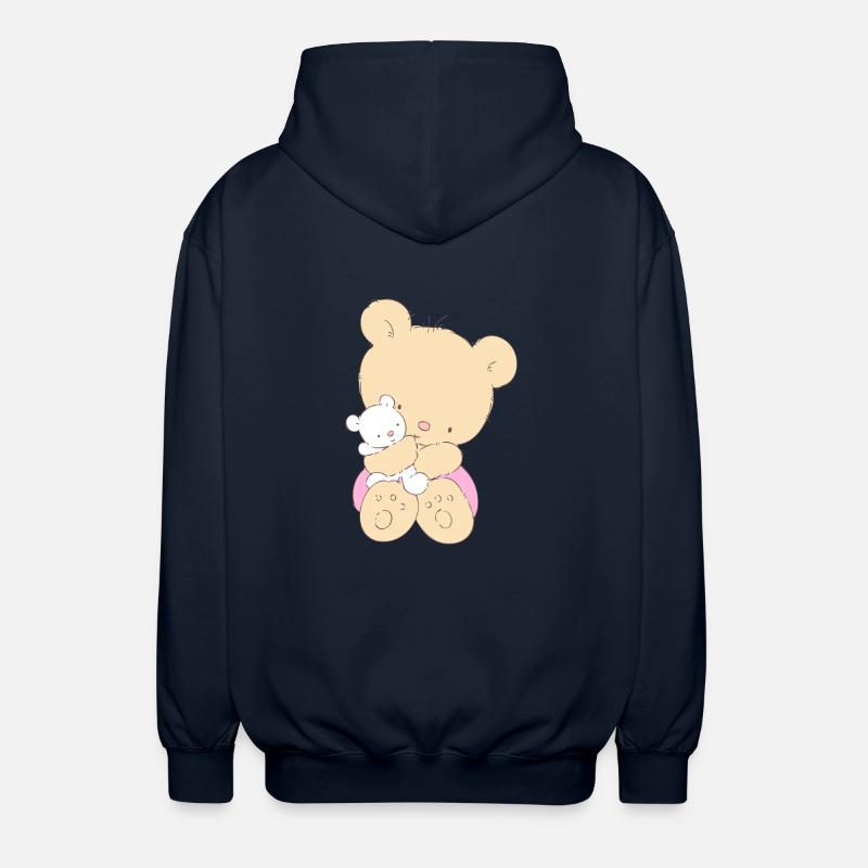 Bear hugging toy Teddy bear - Unisex Kapuzenjacke - Navy