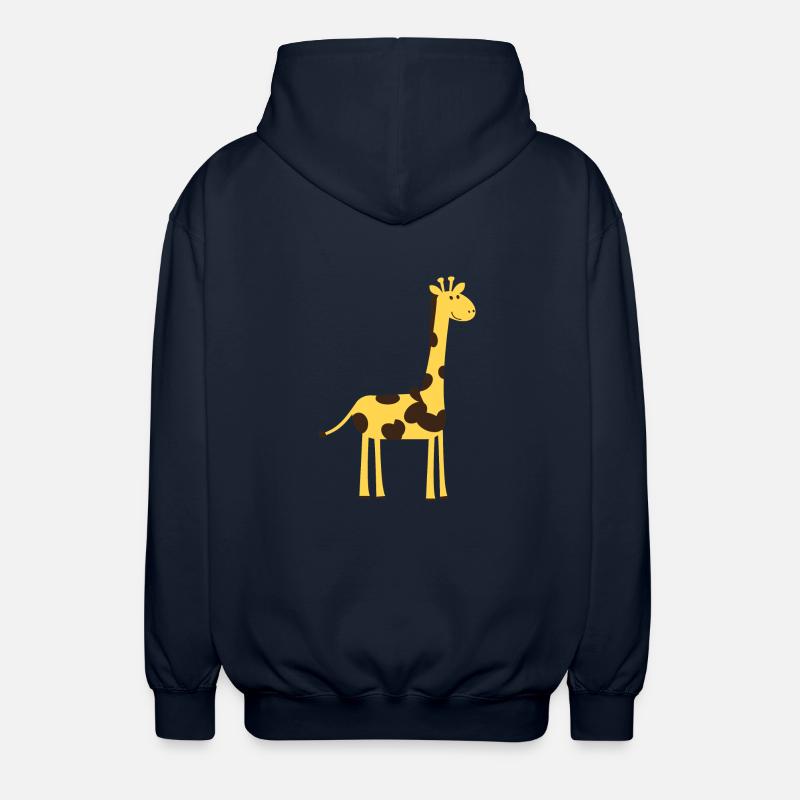 giraffe zoo circus cirque safari1 - Veste à capuche unisexe - marine