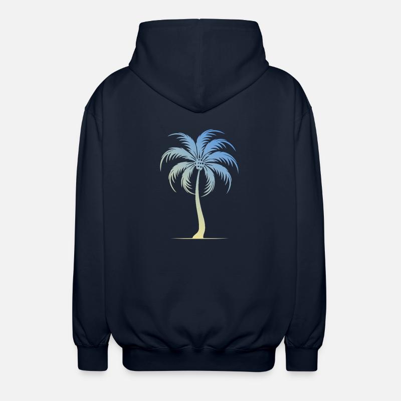 Vacances Palm Tree - Veste à capuche unisexe - marine