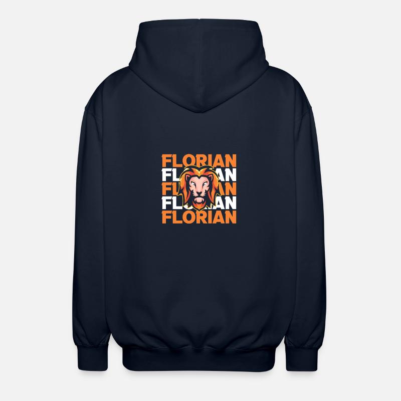 Löwe Florian - Unisex Kapuzenjacke - Navy