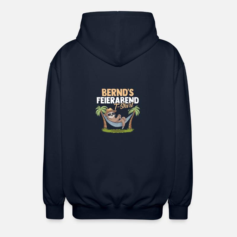 Faultier Bernd - Unisex Kapuzenjacke - Navy