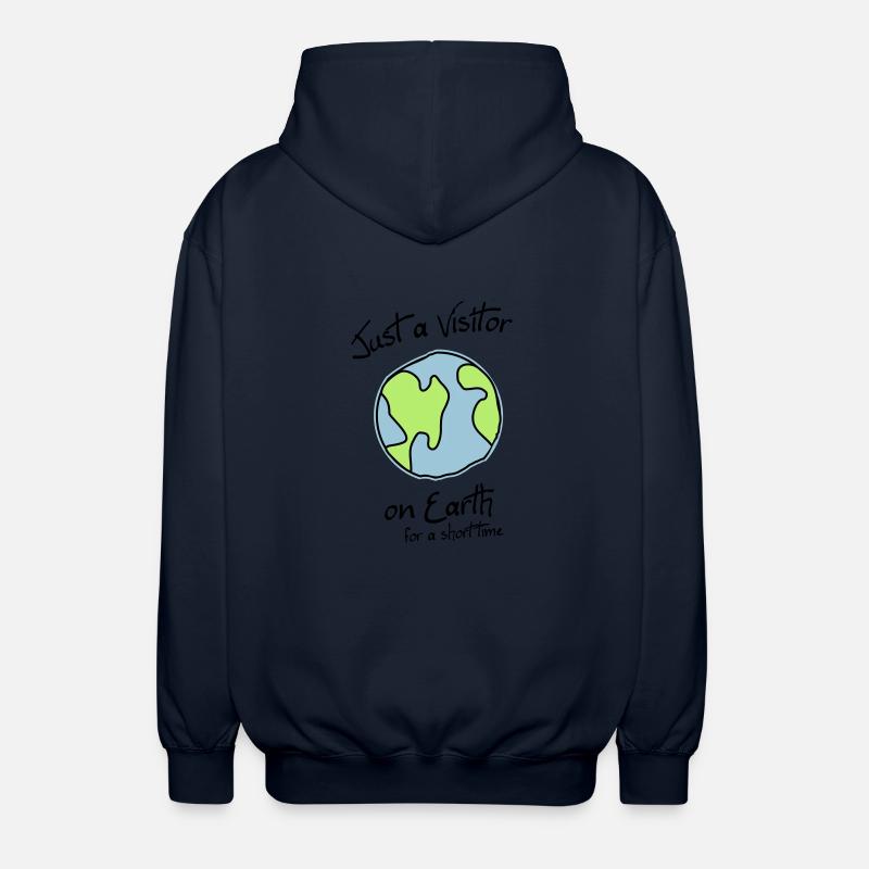 Visitor on Earth - Unisex Kapuzenjacke - Navy