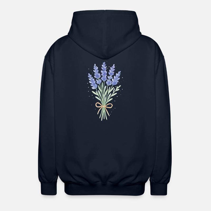Lavendel Sträußchen - Unisex Kapuzenjacke - Navy