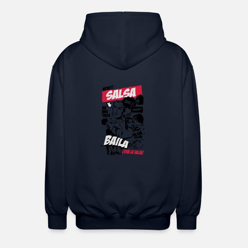 Salsa-comic - Unisex Kapuzenjacke - Navy