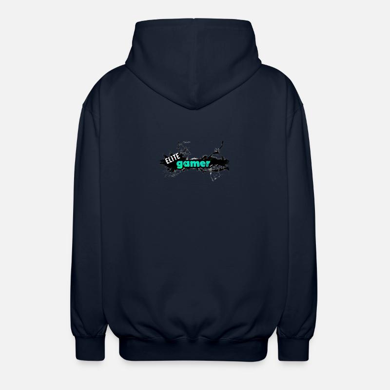 Elite Gamer Design mit dynamischem Text - Unisex Kapuzenjacke - Navy