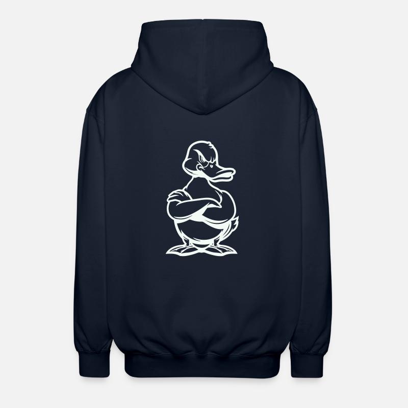 ente duck comic - Unisex Kapuzenjacke - Navy