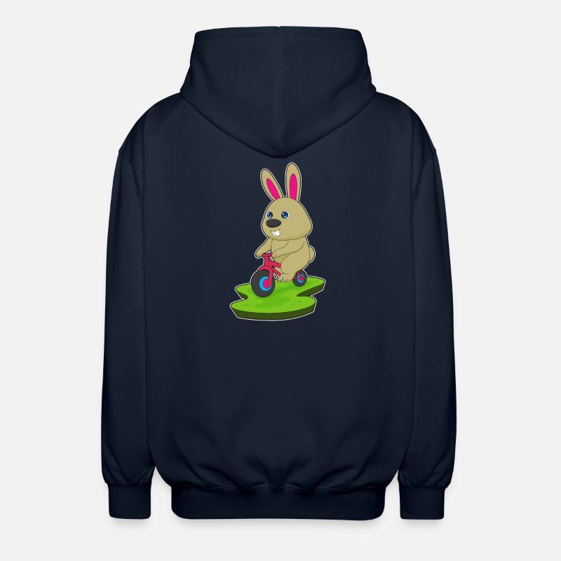Lapin Vélo - Veste à capuche unisexe - marine