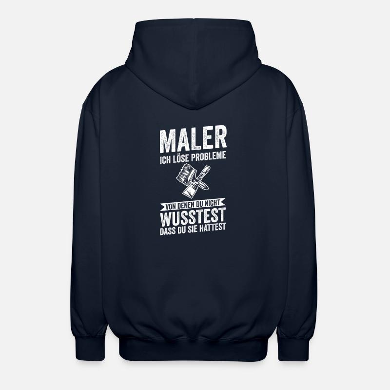 Master Painter Journeyman Painter - Unisex Hooded Jacket - navy