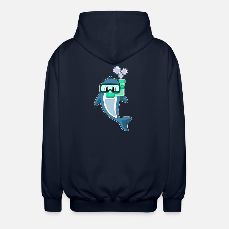 Dolphin Diver Snorkel - Veste à capuche unisexe - marine