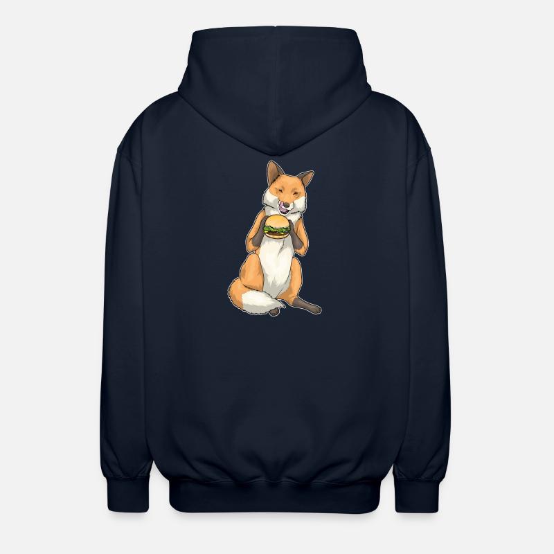 Fuchs Burger - Veste à capuche unisexe - marine