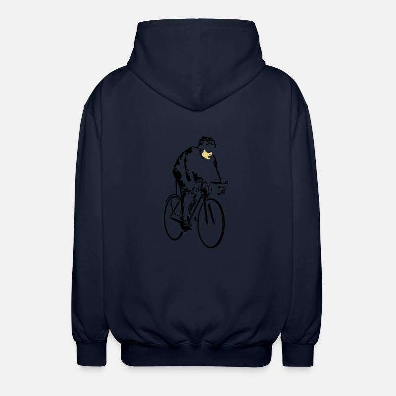 radfahrer_042013_a_2c - Unisex Kapuzenjacke - Navy