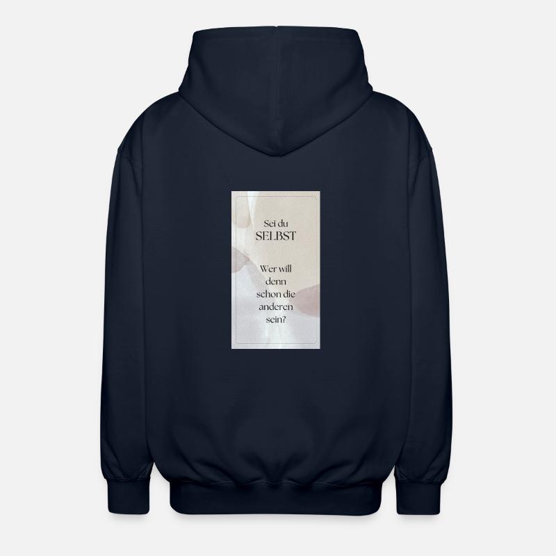 Sei du selbst - Unisex Kapuzenjacke - Navy