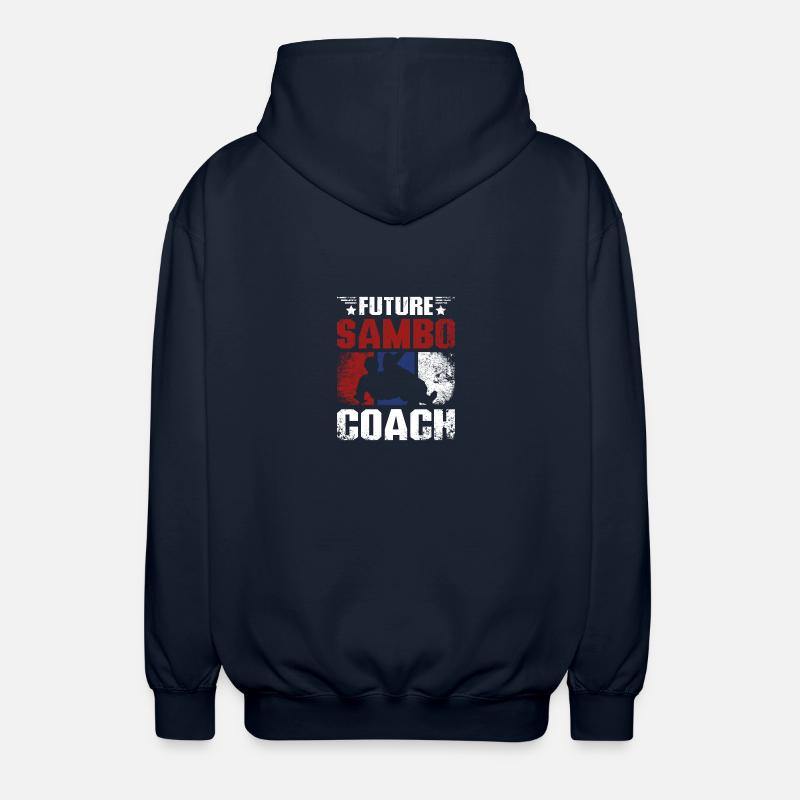 Future sambo trainer coach - Unisex Hooded Jacket - navy