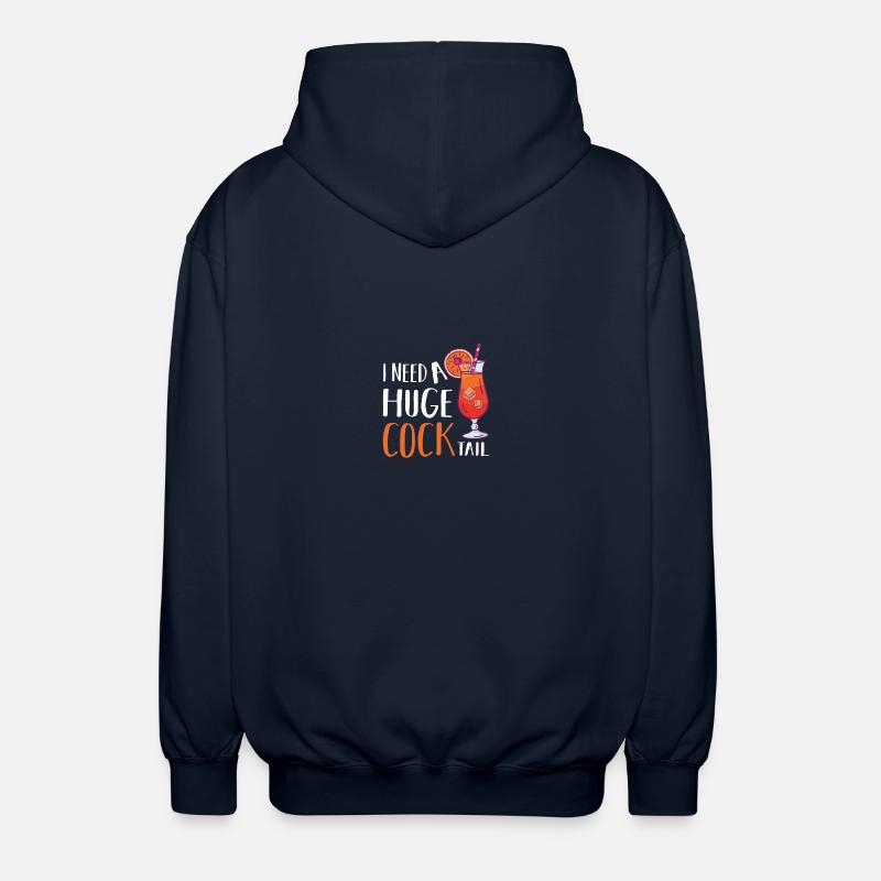 I need a huge cocktail - Unisex Kapuzenjacke - Navy