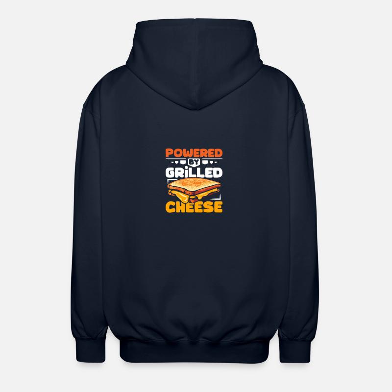 Propulsé par Grilled cheese - Veste à capuche unisexe - marine