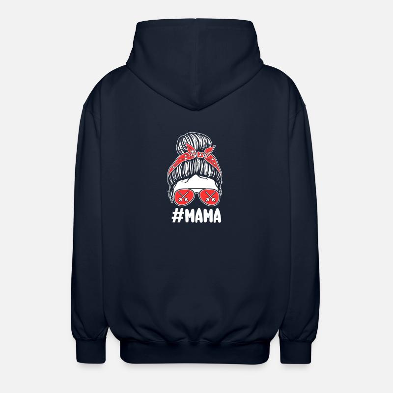 Fechter Mama Mutter Fechten - Unisex Kapuzenjacke - Navy