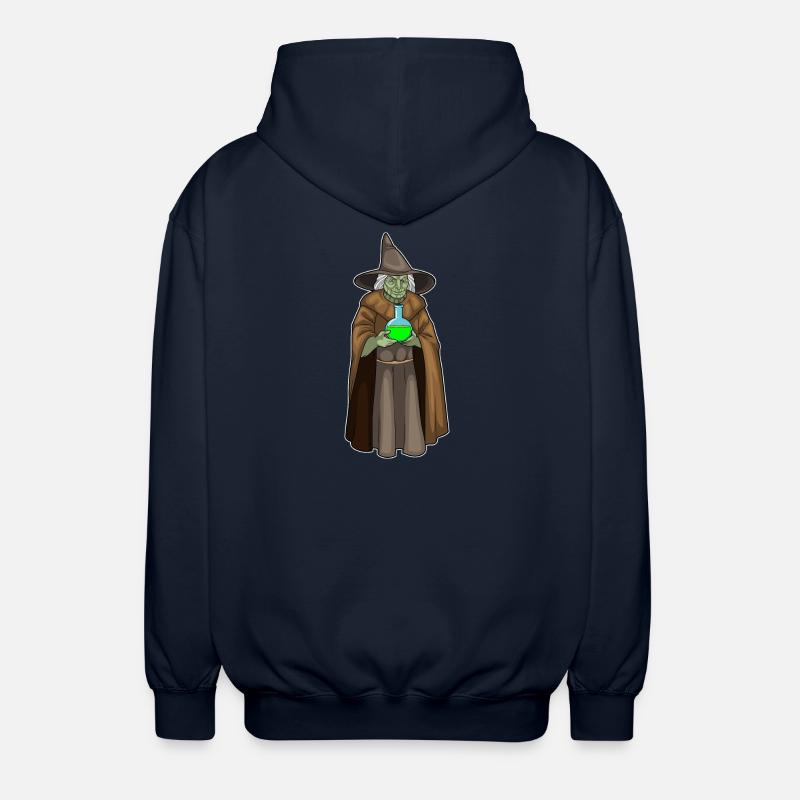 Witch Halloween Magic Potion - Unisex Hooded Jacket - navy