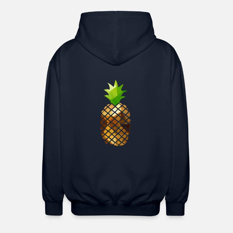 Pineapple (Low Poly) - Unisex Kapuzenjacke - Navy