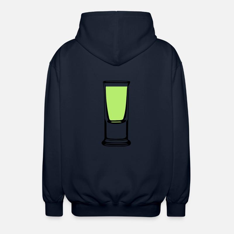 Schnapsglas - Unisex Kapuzenjacke - Navy