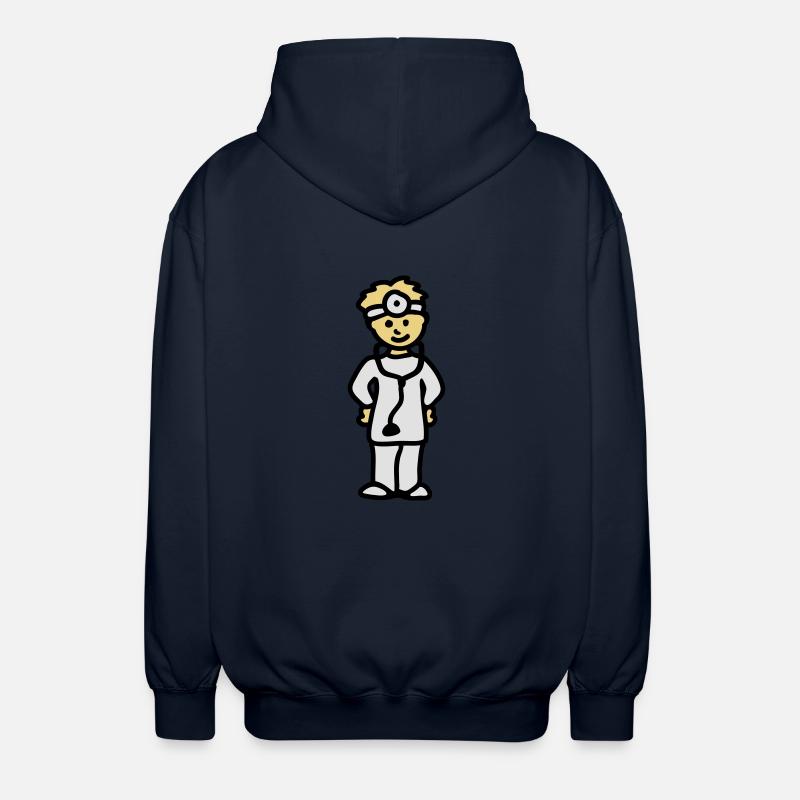 Docteur: 3 - Veste à capuche unisexe - marine