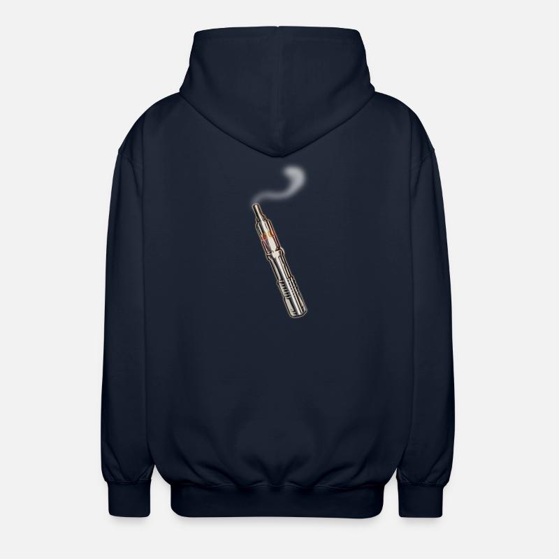 E-Zigarette-mit Rauch - Unisex Kapuzenjacke - Navy