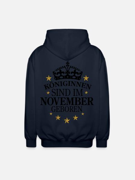 Königinnen November - Unisex Kapuzenjacke - Navy