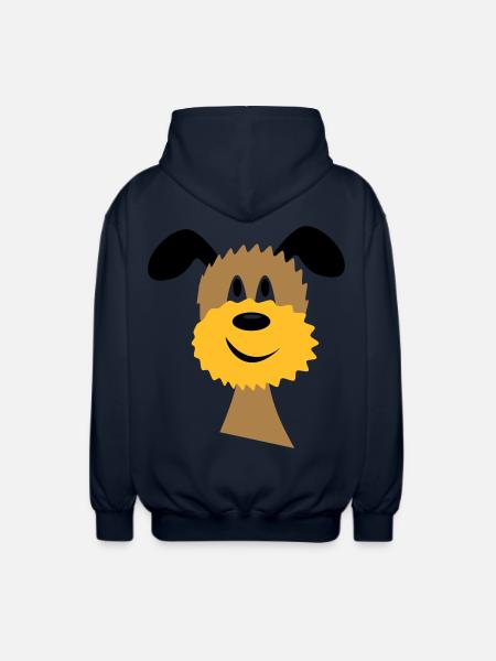 dog - Unisex Hooded Jacket - navy