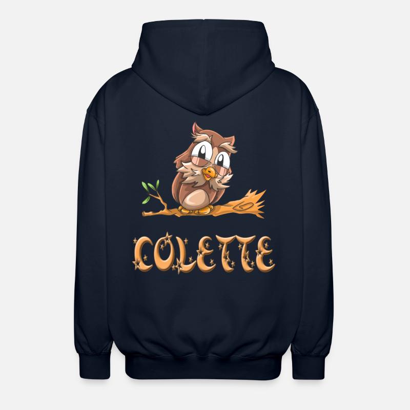 Eule Colette - Unisex Kapuzenjacke - Navy