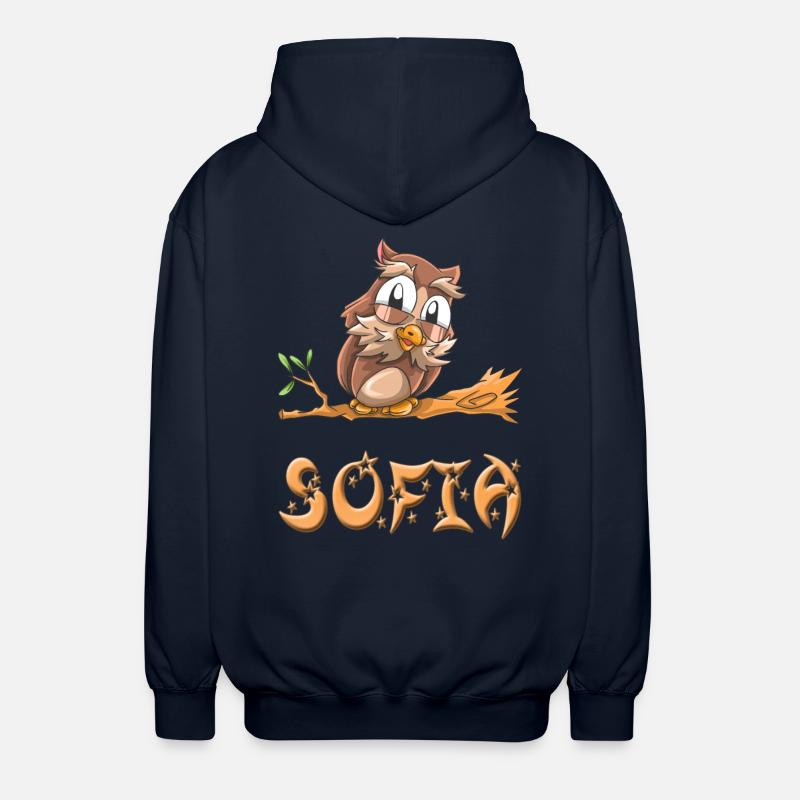 Eule Sofia - Unisex Kapuzenjacke - Navy