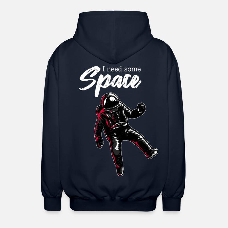 J'ai besoin d'espace | Avec un astronaute dans l'espace - Veste à capuche unisexe - marine