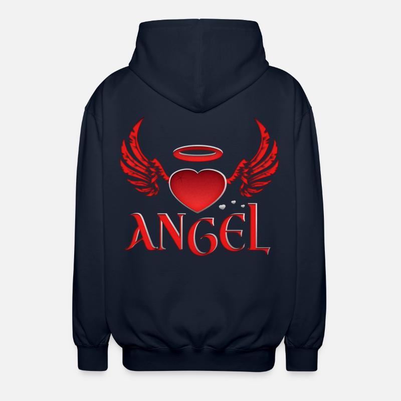 Angel & Devil - Unisex Hooded Jacket - navy