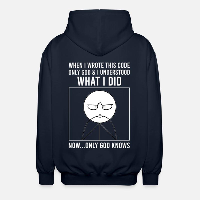 Programmierer Informatiker Softwareentwickler Meme - Unisex Kapuzenjacke - Navy