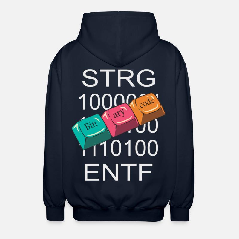 Computer Nerd - Unisex Hooded Jacket - navy