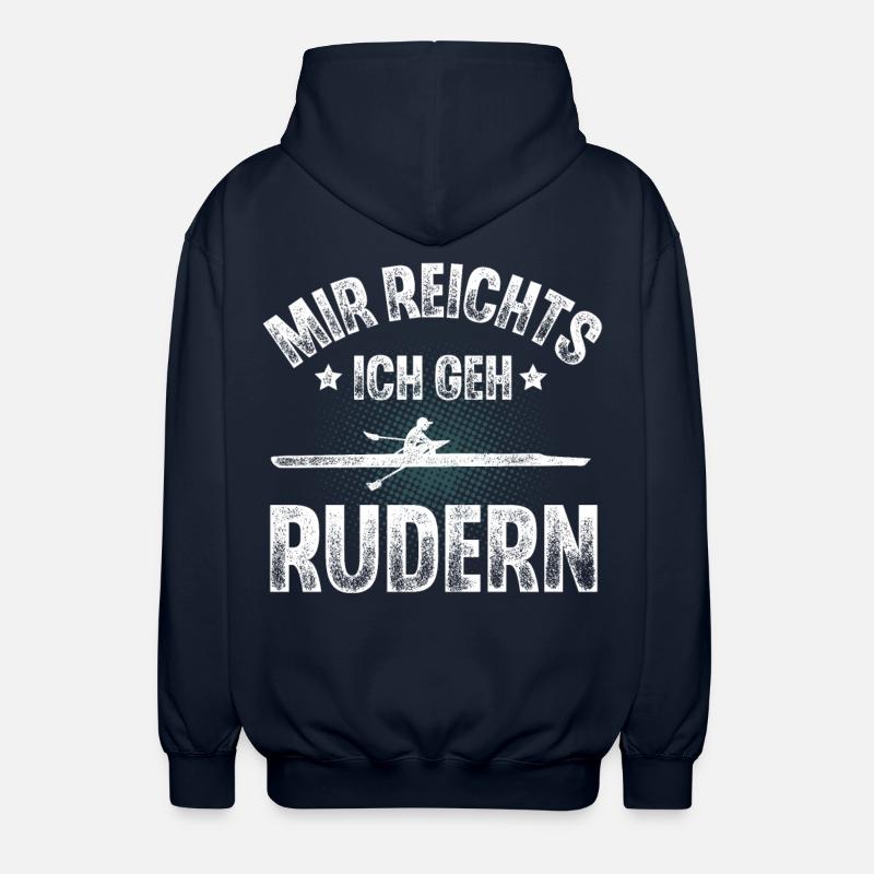 Rudern Ruderer Ruderboot - Unisex Kapuzenjacke - Navy
