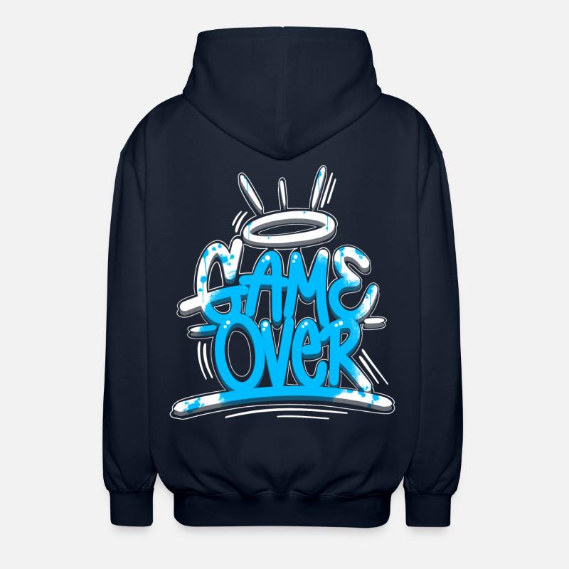 Game Over Graffiti Blue - Veste à capuche unisexe - marine