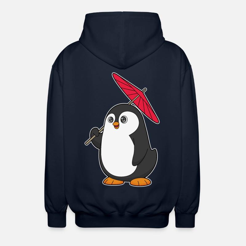 Parapluie pingouin - Veste à capuche unisexe - marine