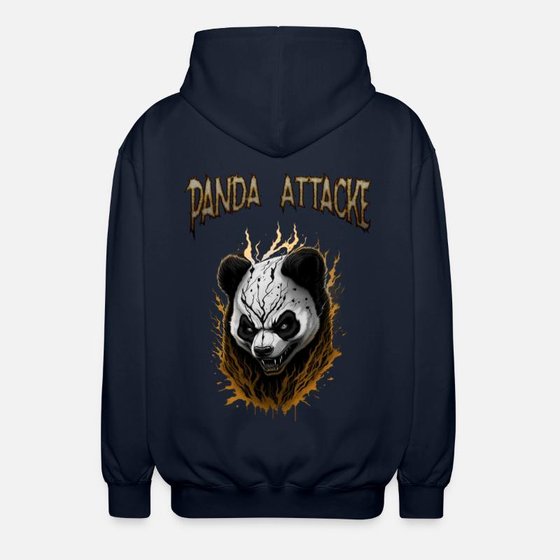Conception de l’attaquant Dark Panda - Veste à capuche unisexe - marine