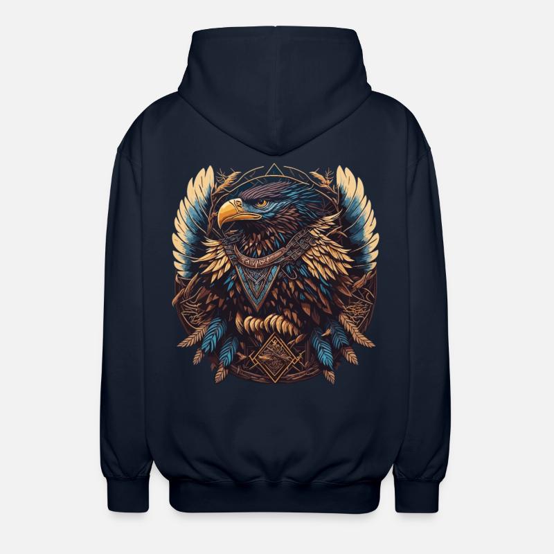 Attrape-rêves d’aigle - Veste à capuche unisexe - marine