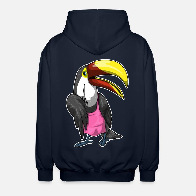 Ciseaux de coiffure Toucan - Veste à capuche unisexe - marine
