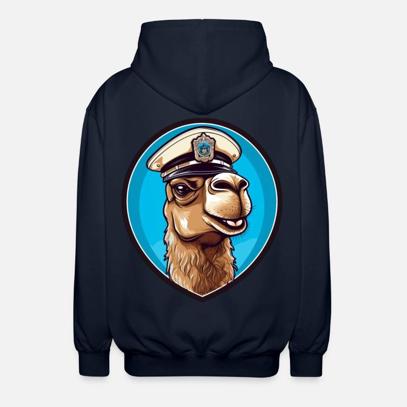 Kamel Polizei - Unisex Kapuzenjacke - Navy