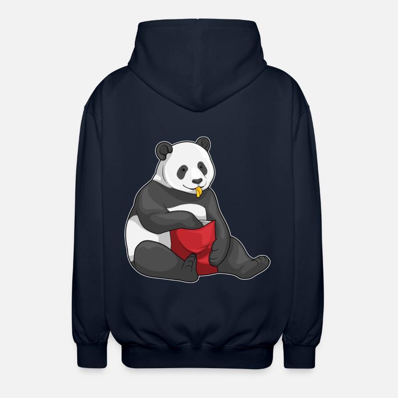 Panda Chips Sac à puces - Veste à capuche unisexe - marine