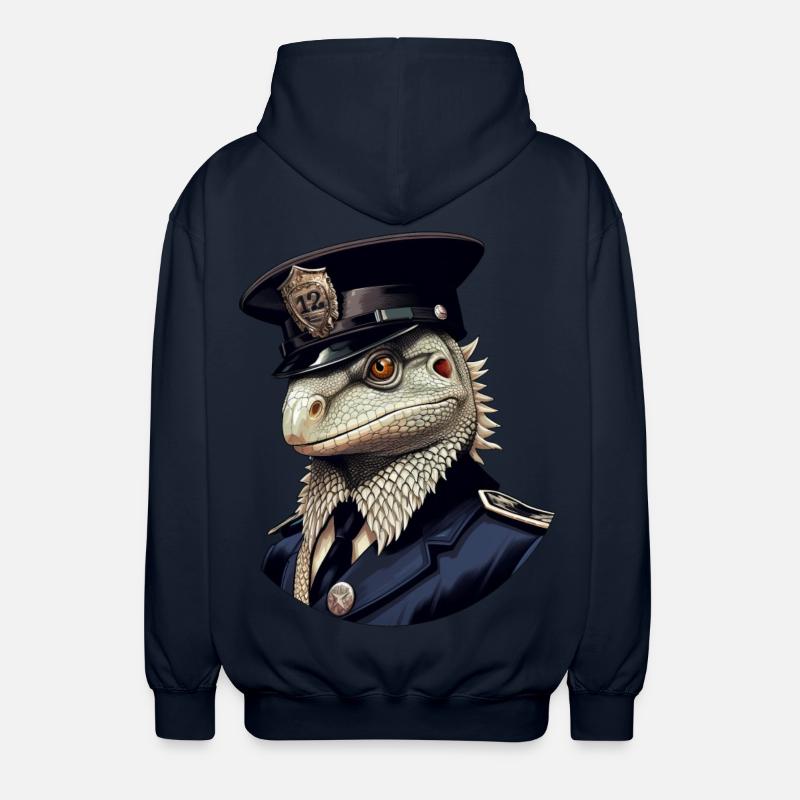 Polizei Eidechsen - Unisex Kapuzenjacke - Navy