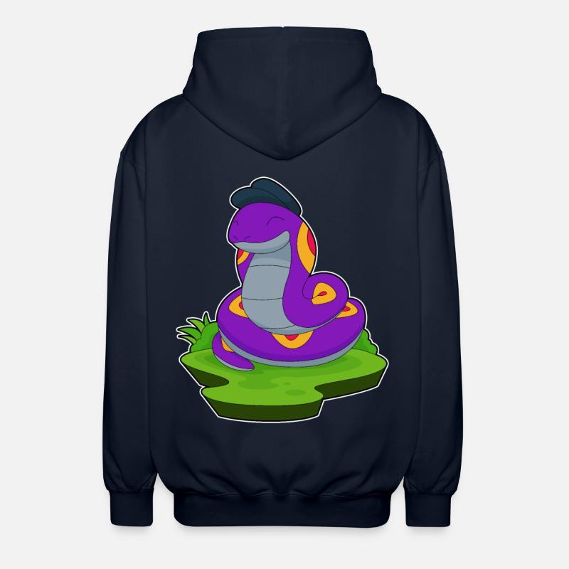 Chapeau de serpent - Veste à capuche unisexe - marine