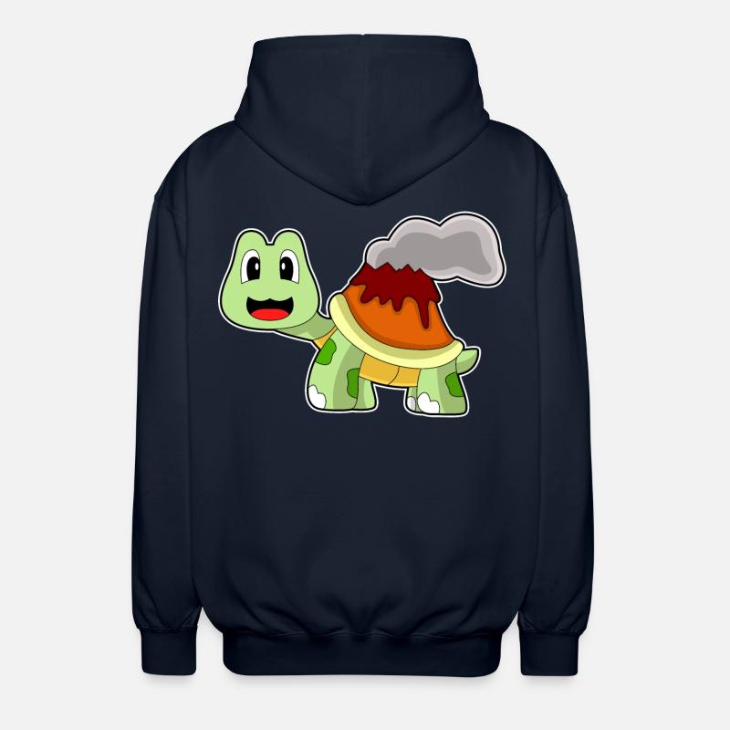Schildkröte Vulkan - Unisex Kapuzenjacke - Navy