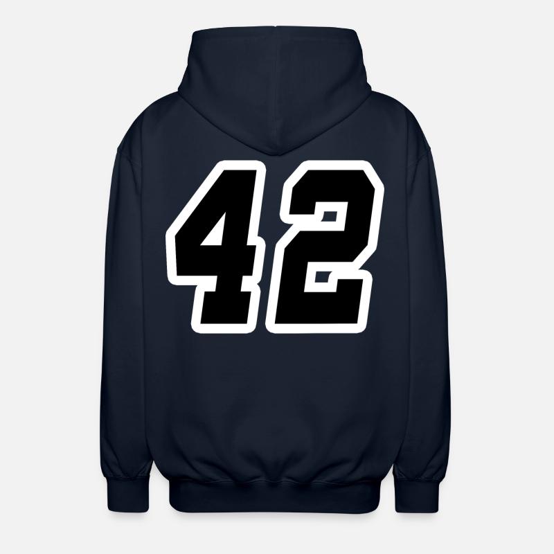 Nummer zweiundvierzig 42 - Unisex Kapuzenjacke - Navy