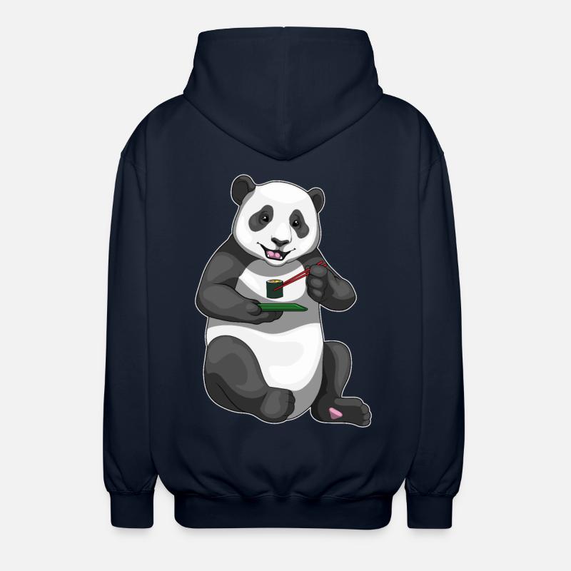 Panda Sushi - Veste à capuche unisexe - marine