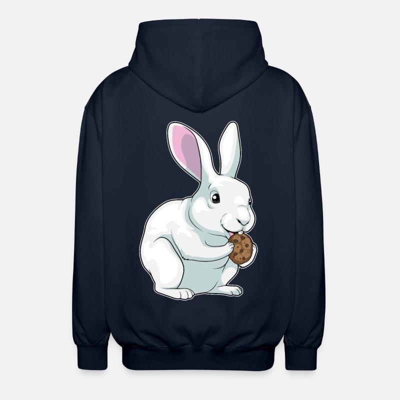 Biscuit lapin - Veste à capuche unisexe - marine