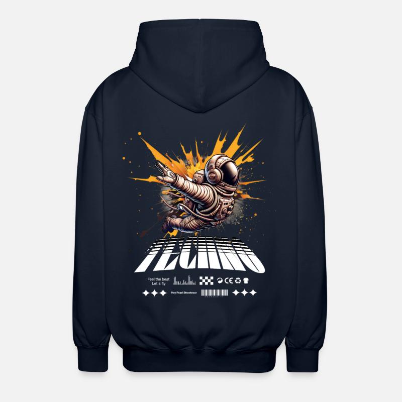 Astronaute en Spray Splash Techno - Veste à capuche unisexe - marine